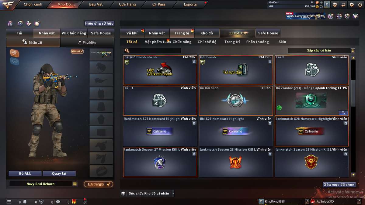 shop acc cf uy tin gia re